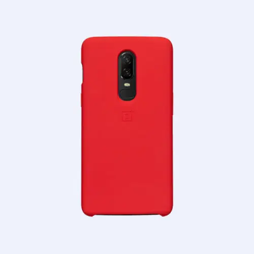 100% оригинал OnePlus 6/6 T песчаник силиконовый нейлон Карбон бампер кожаный чехол для
