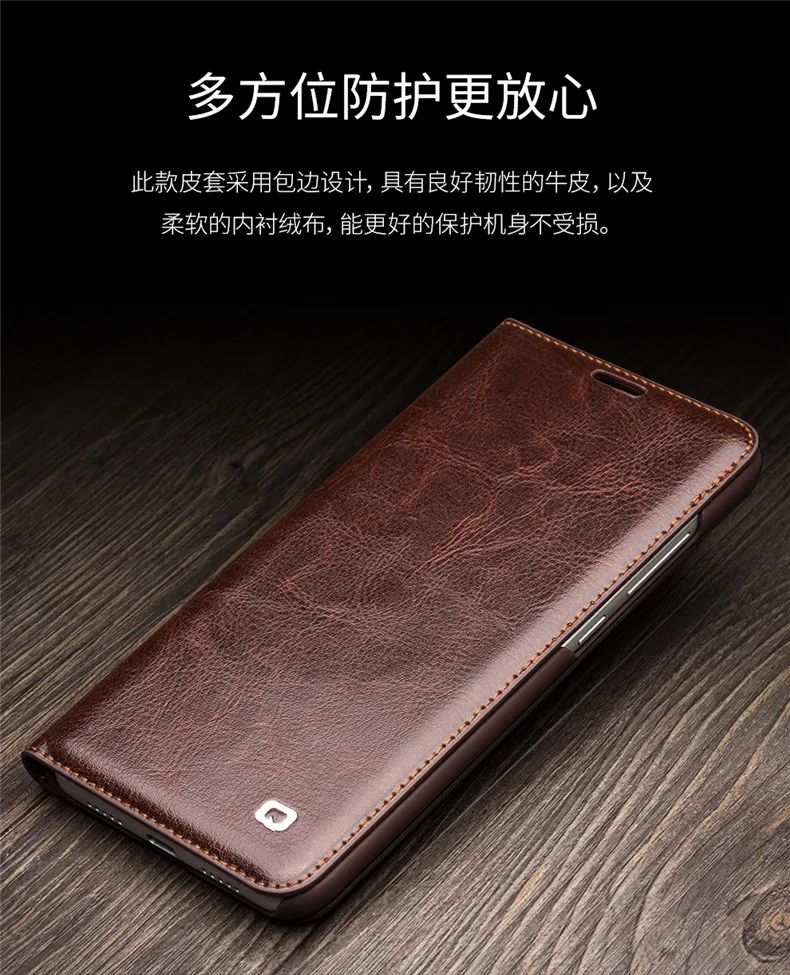 Роскошный Ультратонкий флип-чехол из натуральной кожи для Xiaomi Mi 8 Модный деловой кошелек ручной работы слот для карт чехол для Xiaomi Mi 8