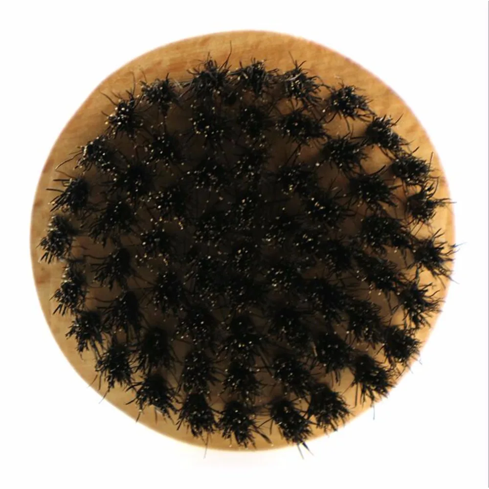 Щетка для чистки щетины кабана лица Мужская щетка усов и бороды путешествий