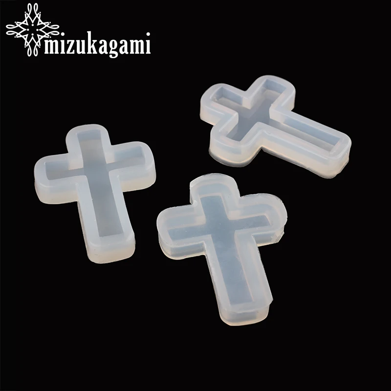 1pcs UV Resin Jewelry Liquid Silicone Mold Cross Pendant Resin Jewelry Molds For DIY Necklace Pendant Charms Making Jewelry 1pcs uv resin jewelry liquid silicone mold christmas snowflake resin charms molds for diy pendant jewelry making finding molds