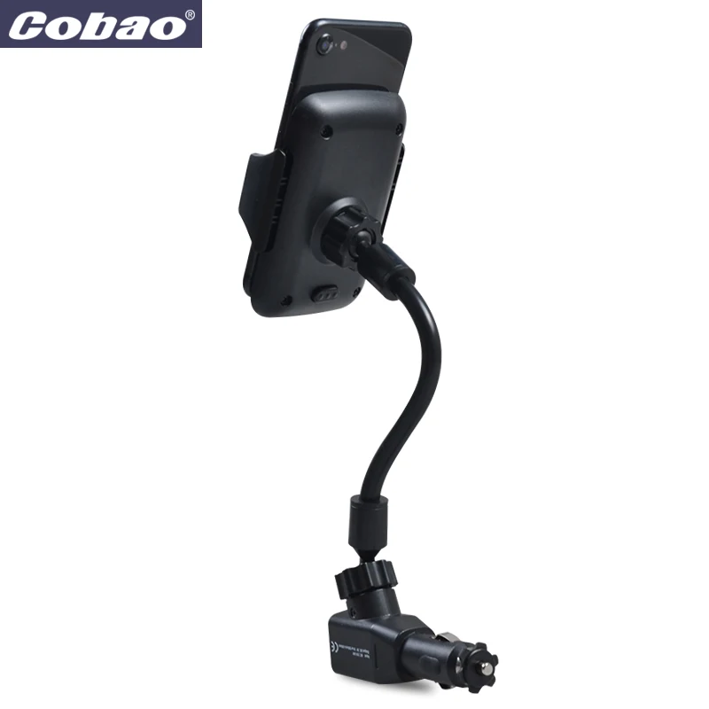 Универсальный автомобильный держатель Cobao зарядное устройство 5 В 1A 2 usb-порта 360