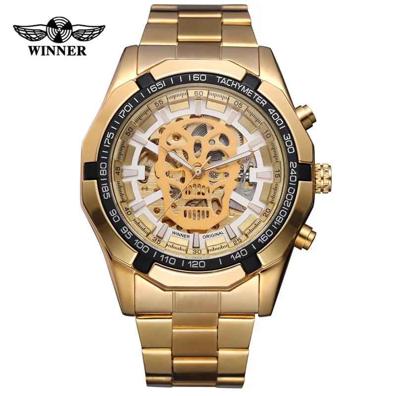 F065104 without box Relogio masculino, победитель, мужские часы, Топ бренд, роскошные, спортивные, автоматические, механические, наручные часы, модные, скелет, череп, мужские часы, 0651 - Цвет: F065104 without box