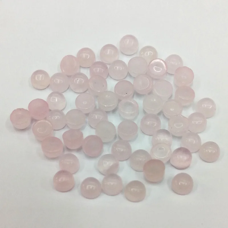 Модные розы кварц 4 мм высшее качество ассорти натуральный камень Круглый Шарм