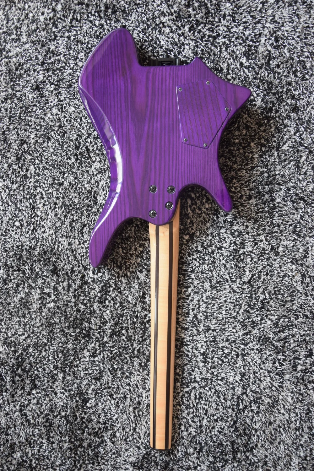 Хорошее качество электрогитара без головки грифа Fanned Frets гриф из черного дерева