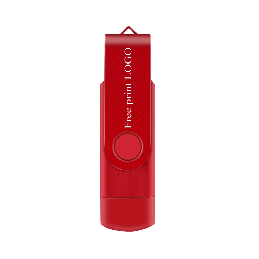 Free Custom Logo Usb флеш-накопитель 32 Гб металлический флеш-накопитель смартфон Usb флешка 16 Гб 64 Гб 128 Гб OTG внешний накопитель микро-флеш-накопитель Usb флеш-накопитель - Цвет: Free Custom Logo