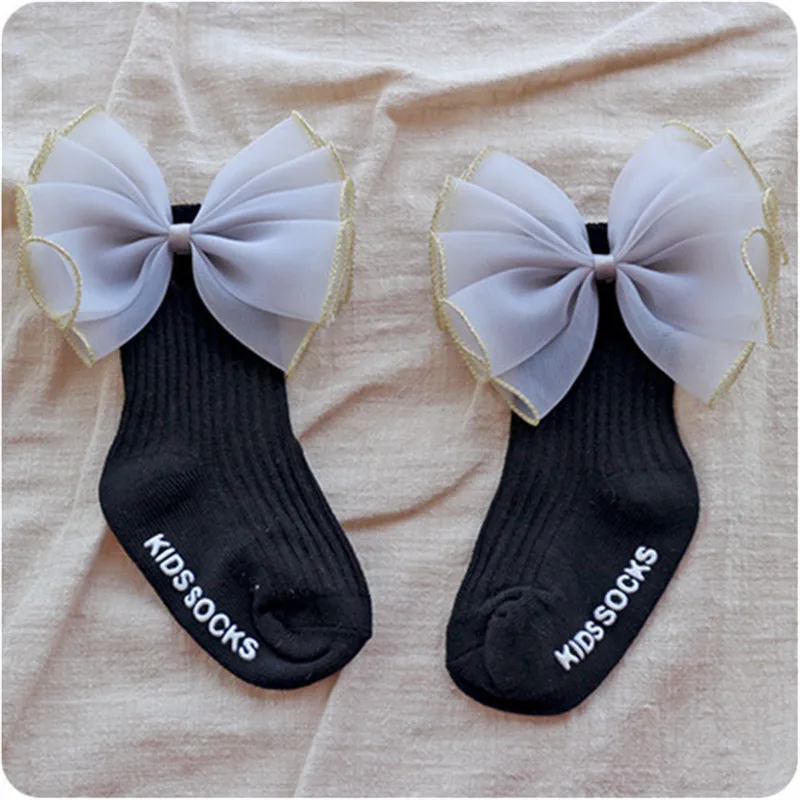 Infant Toddler Baby Girls Kids Princess Bowknot Lace Floral Short Socks Cotton Ruffle Frilly Trim Ankle Socks 0-4Y - Цвет: 4