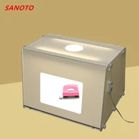sanoto brand portable mini photo studio photography backdrop dimmable light photo box softbox table top shooting tent mk50