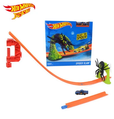 Hot Wheels аксессуары трек игрушка Дети игрушки модель Пластик миниатюрные автомобили трек образовательных слот игрушечных автомобилей BCT38 - Цвет: Черный