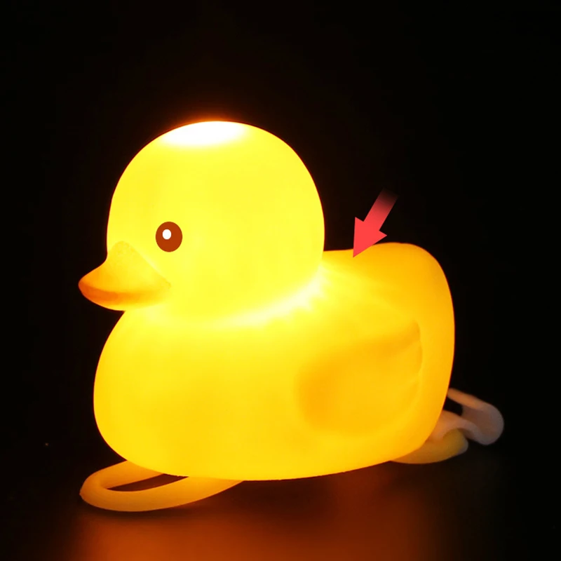 1 шт. мультяшный желтый силикагель в форме маленькой утки велосипедные