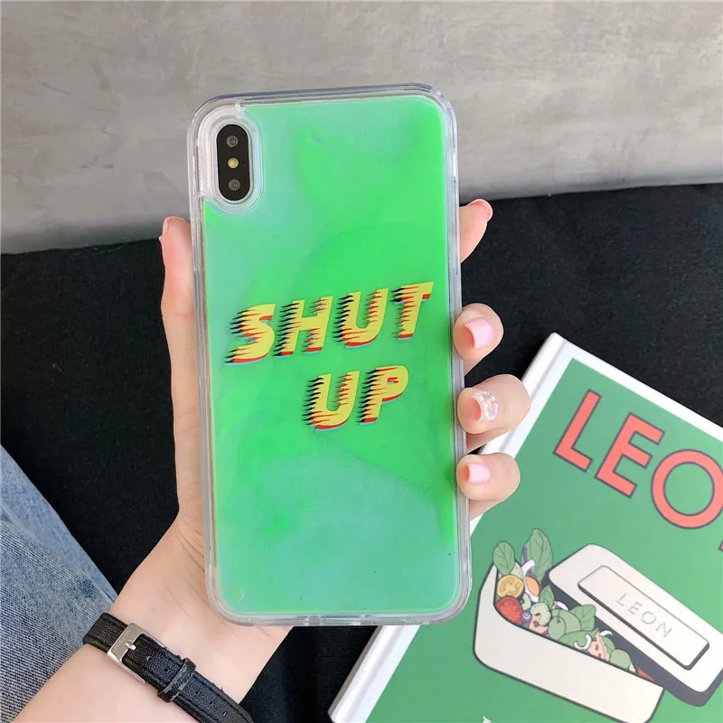 DISCASE светящийся динамический песок чехол для телефона iphone 8 7 6 6s plus X XR XS MAX ярких