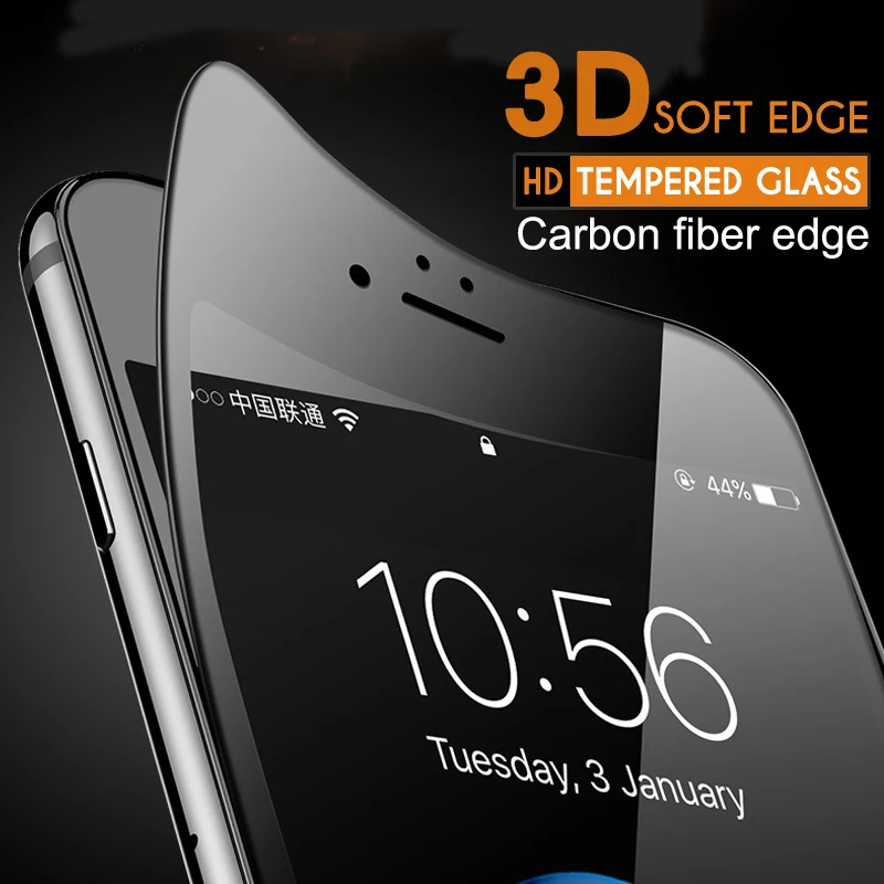 ESVNE 2 шт./лот 3D мягкие edge Full Cover Плёнки закаленное стекло для iPhone 7 9H твердость