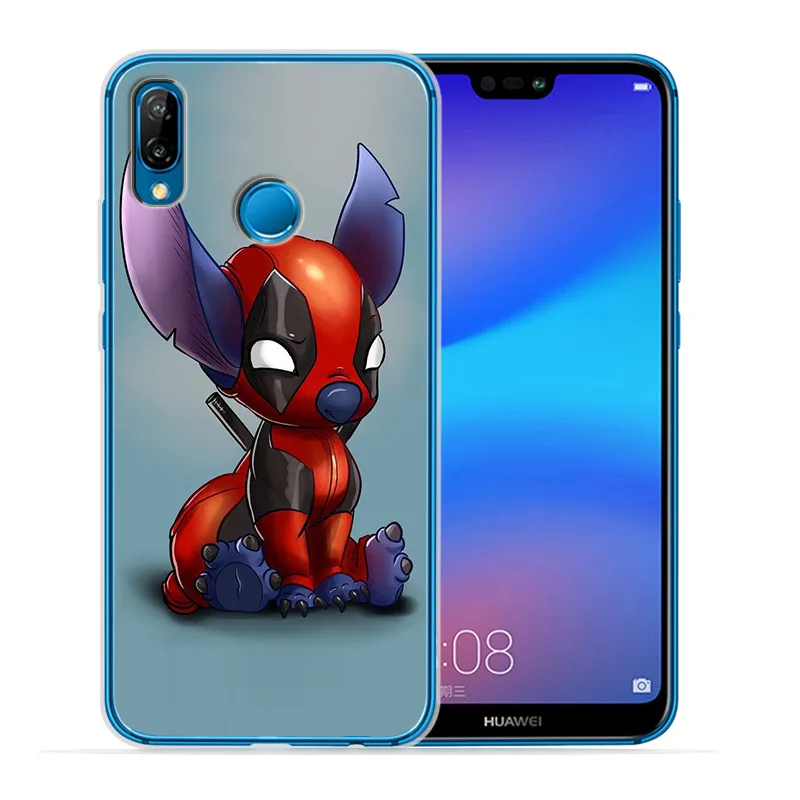 Ститч marvel для huawei mate 9 10 20 P8 P9 P10 P20 P30 P Smart Lite Plus Pro чехол для телефона Coque Etui funda Мягкий силиконовый чехол