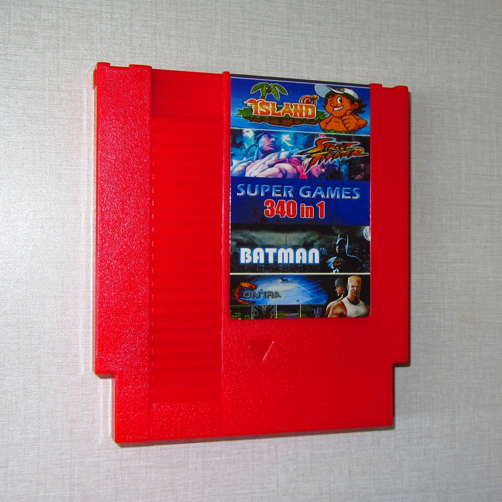 72P 8bit NES Game Cartridge SUPER GAMES 340in1 real no repeated games | Электроника