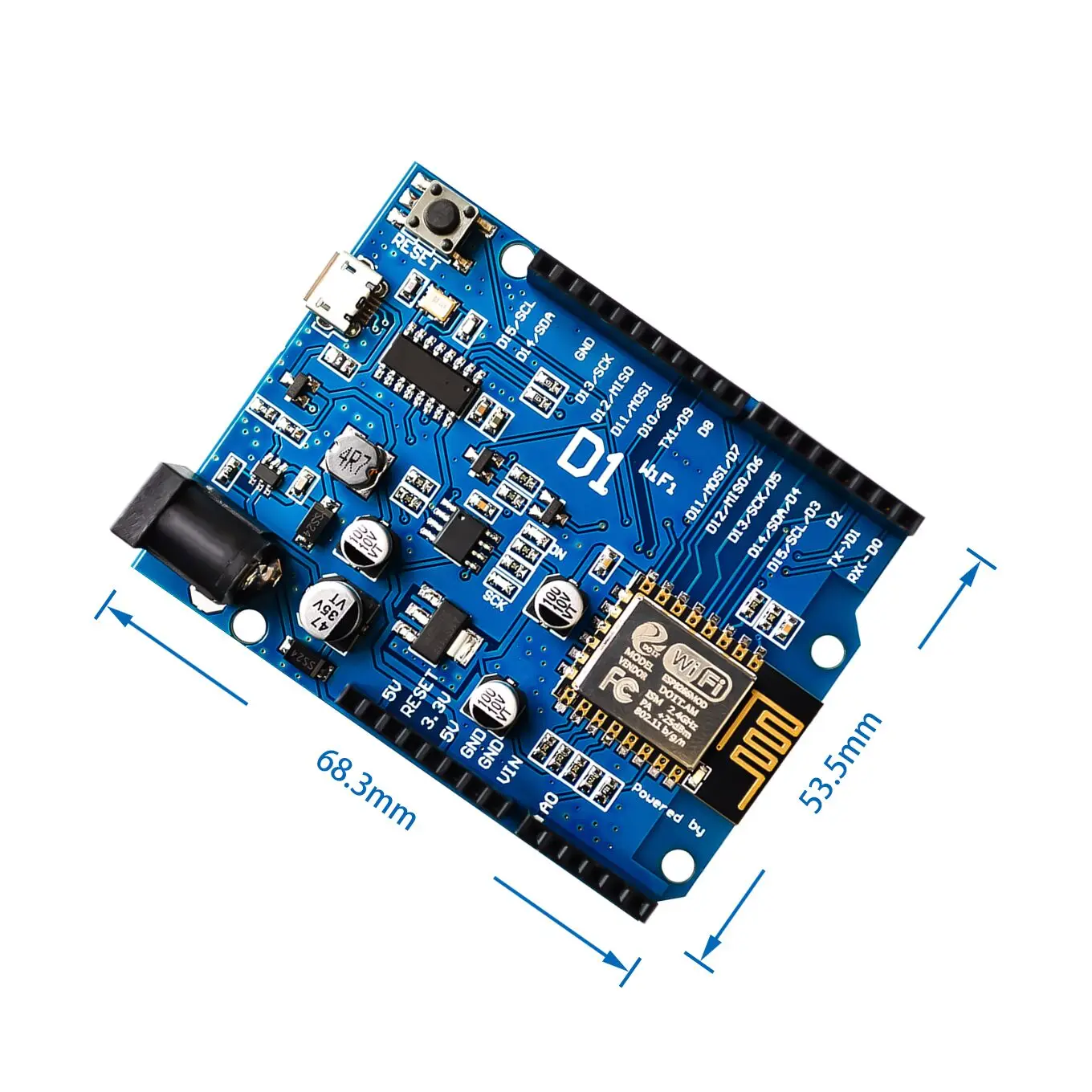 Умная электроника Φ D1 WiFi uno на основе ESP8266 экран для совместимого arduino |