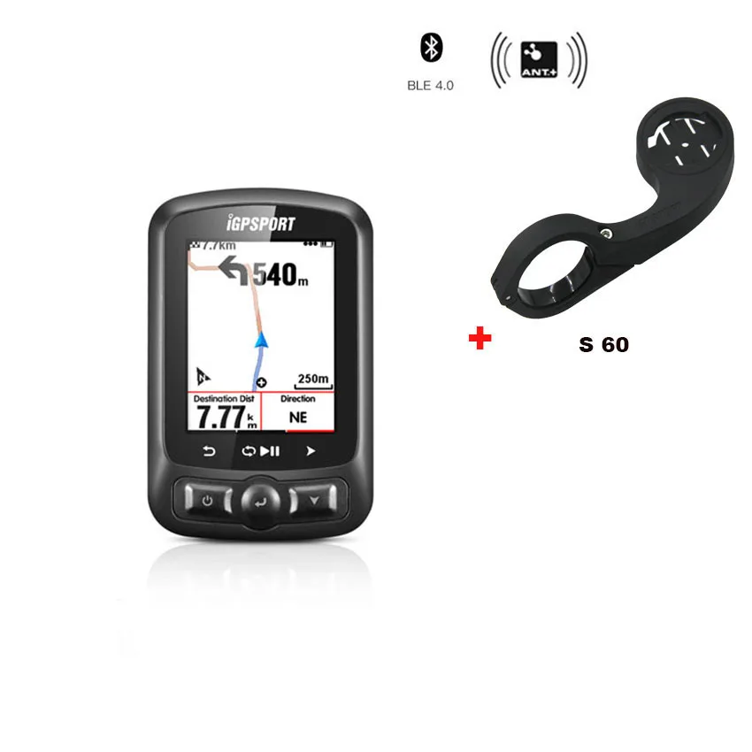 I gps портативный многофункциональный ANT+ gps Bluetooth велосипед беспроводной Strava велосипед gps велокомпьютер с скоростью Каденции данных сердечного ритма - Цвет: Бургундия