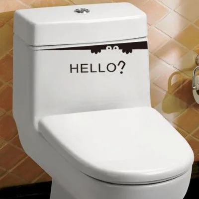 Резная настенная наклейка красивый дизайн смешная на унитаз ванной декоративное