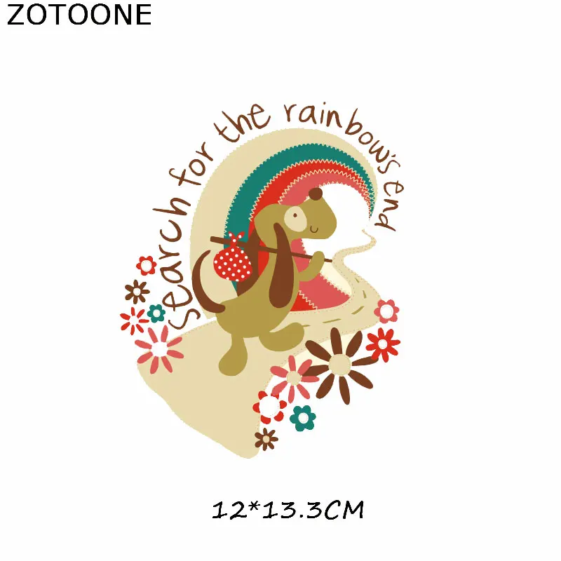 ZOTOONE забавные нашивки в форме животных для одежды Единорог теплопередача