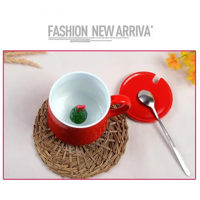 Christmas Cup Mug 3D Animal Ceramics Cute Cartoon For Coffee Milk Tea Home Office TT-best