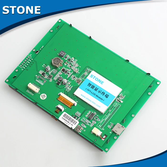 

8 inch colorful touchscreen Tft Lcd Display with RS232/485/TTL interface controlled by any MCU