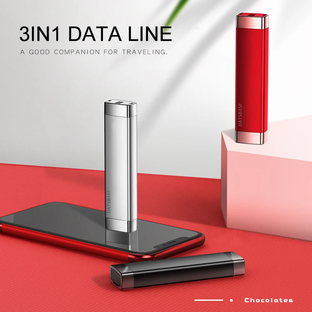 

Oatsbasf 3 in 1 USB Cable For iPhoneXR XS Max X 8 plus fast Charger Cable For xiaomi redmi note 7 Samsung S9 USB Phone Cable