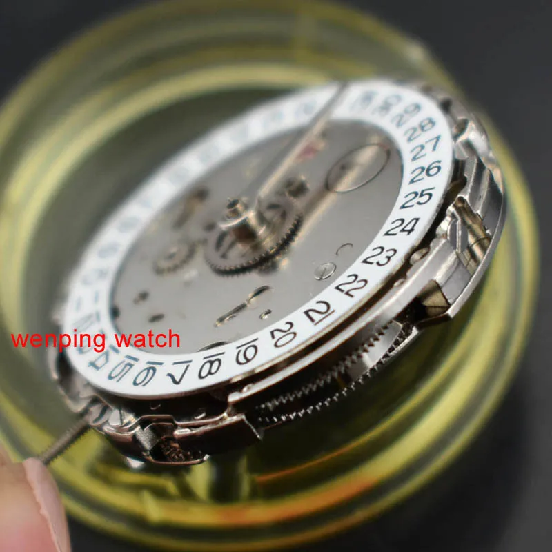 Парниш мужской комплект часов GMT Date Asia MingZhu DG3804 автоматические механические