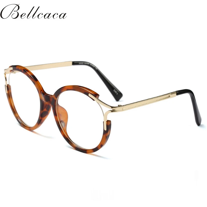 

Bellcaca Optical Eyeglasses Frame Women Fashion Prescription Spectacles Round Glasses Frames Transparen Clear Lens Eyewear BC817