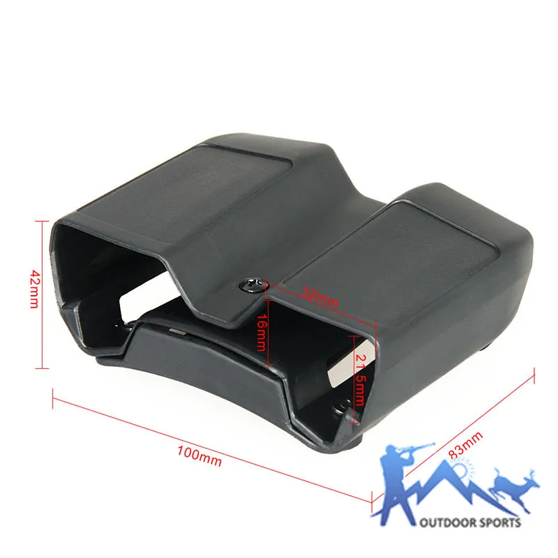 PPT двойной Стек журнал чехол Универсальный пистолет Mag коробка для Glock 17 19 Colt 1911