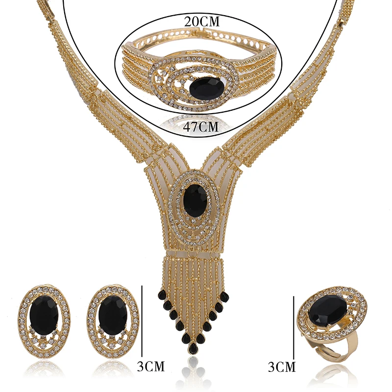 Ювелирный Комплект из колье и серёг в нигерийском стиле|nigerian wedding jewelry sets|statement