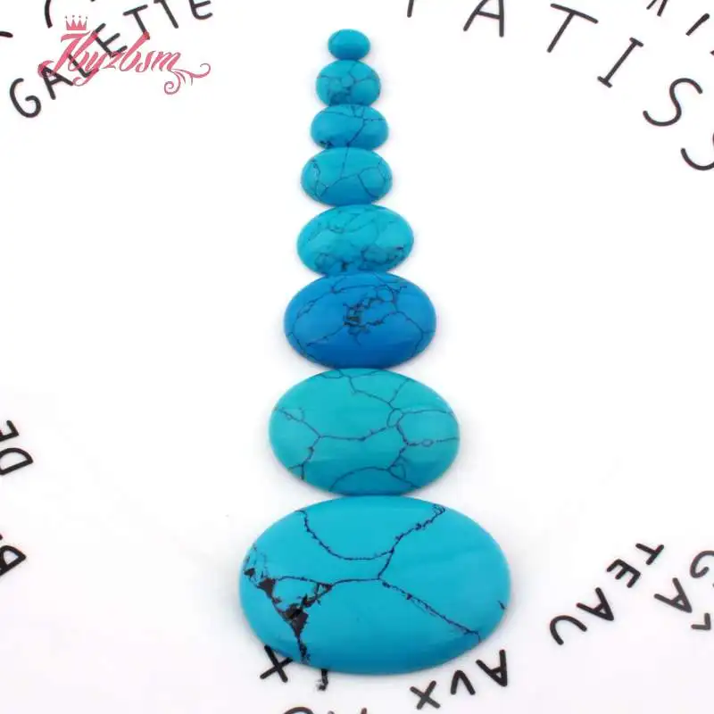 Овальные Кабошоны с бусинами из натурального камня для самостоятельного