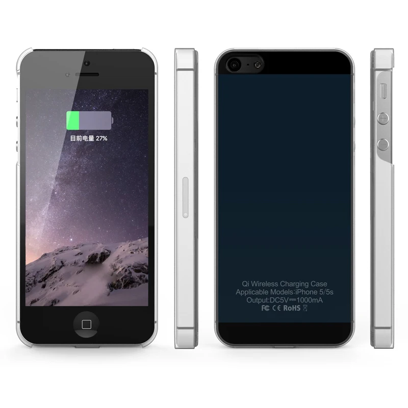Qi Беспроводное зарядное устройство приемник чехол для iPhone 5 5S SE/6 6s 7 беспроводной зарядный передатчик для iPhone 6 6s 7 Plus чехол для телефона