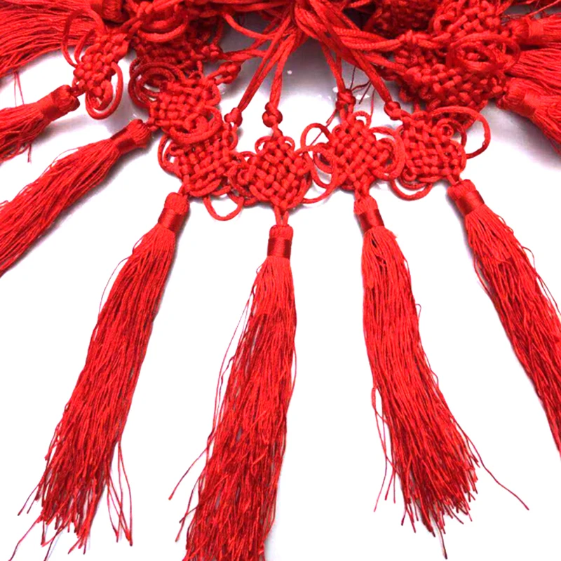 

1pc/5pcs Chinese Knot Tassel Fringe Chinese Arts and Crafts Plastic Jade Tassels Decoration Pendant Gift Present Home Decor