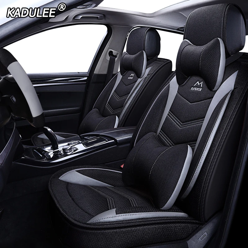 Чехлы для автосидений KADULEE льняные KIA K2 K3 K4 K5 K7 Kia Cerato Sportage Optima Maxima carnival rio ceed|Чехлы