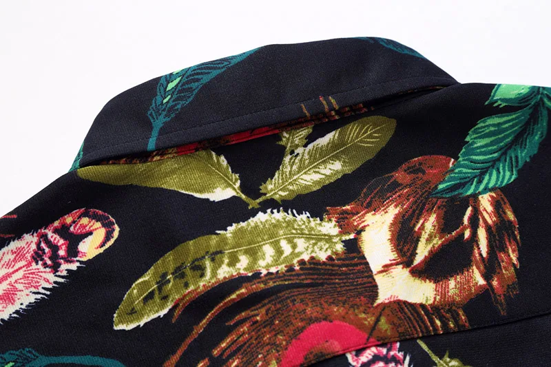 Повседневные рубашки с перьями в классическом стиле Модная рубашка длинными