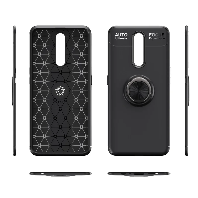 Роскошный чехол для Nokia 7 1 с магнитным кольцом держателем мягкий матовый