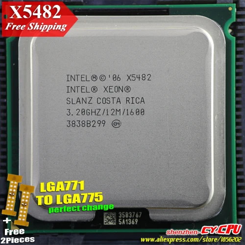Процессор Intel Xeon X5482 3 2 ГГц/12 м/1600 близкий к LGA771 Core Quad Q9650 Q9550 cpu работает на