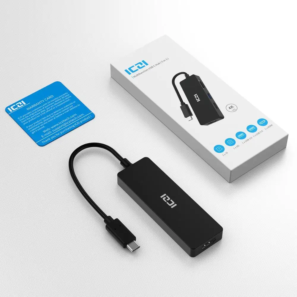 ICZI 4K USB C к HDMI концентратор 3 0 2 SD TF адаптер портов type конвертер для Macbook samsung S9 S10 huawei