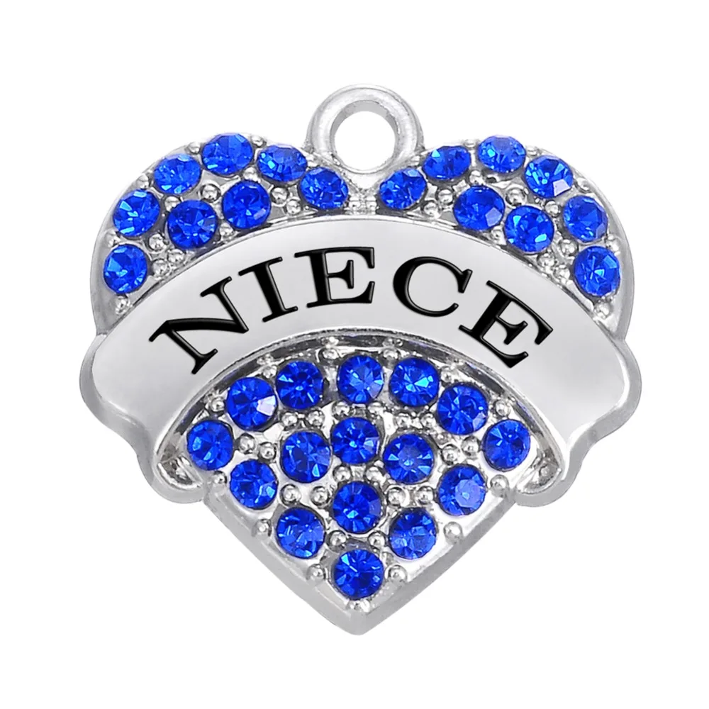 Моя форма 5 шт. цинковый сплав с родиевым покрытием лучшая семейная племянница