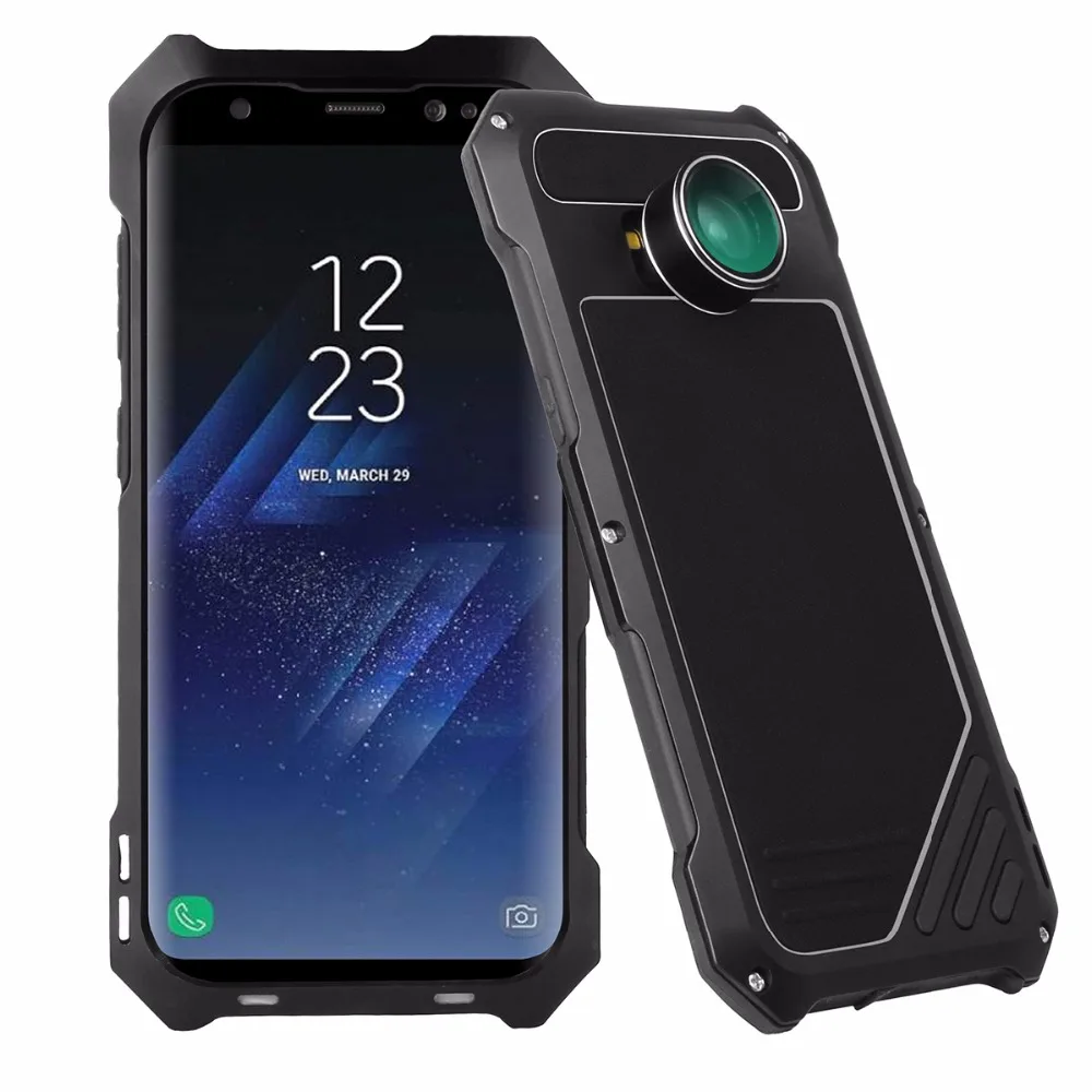 All-round Protection Phone Case For Samsung Galaxy S7 Edge Metal Material Waterproof Cases S8 S9 Plus Camera Lens |