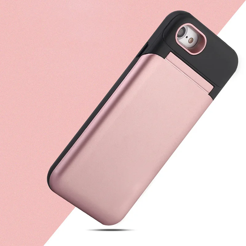 Зеркальный флип-чехол для iPhone X, 8, 7, 6, 6S Plus, Fundas, многофункциональный кошелек, подставка, держатель, чехол, макияж, чехол для телефона, s+ отделения для карт, Coque