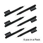 Щетка для чистки слуховых аппаратов с восковой петлей батарея магнит ABS и нейлон материал (упаковка из 6)