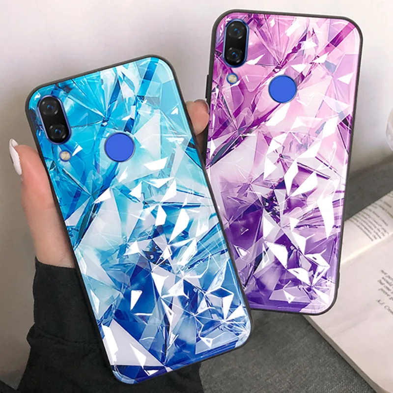 Painted Diamond Texture Case For huawei honor 8X 10 lite Soft Phone Cover for HUAWEI 8A V20 Luxury 10I |