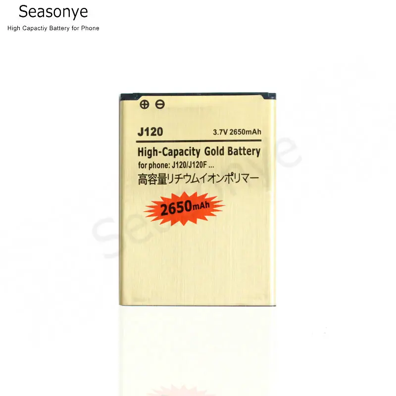Seasonye 2650 мАч EB BJ120CBE BJ120BBE золото запасная батарея для Samsung Galaxy 2016 Edition J1 SM J120 J120F