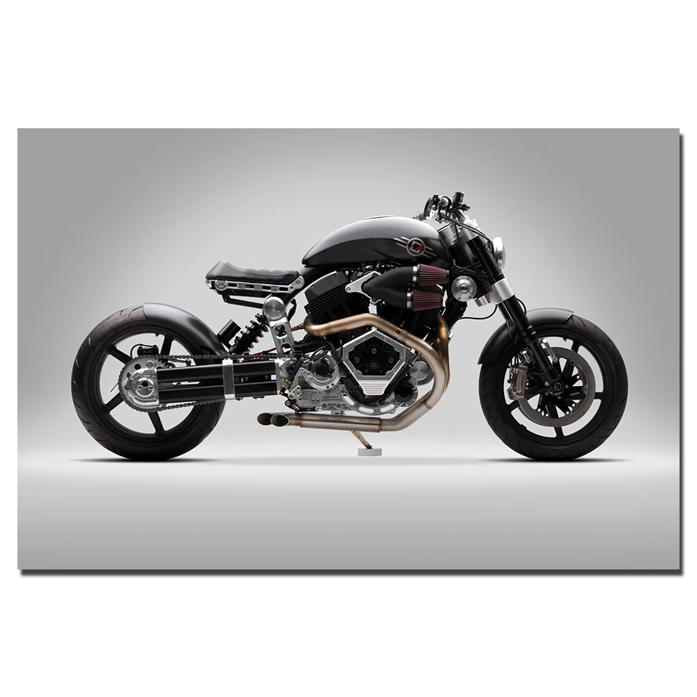 X132 Hellcat мотоцикл плакат холст печать картина Настенные картинки для декора
