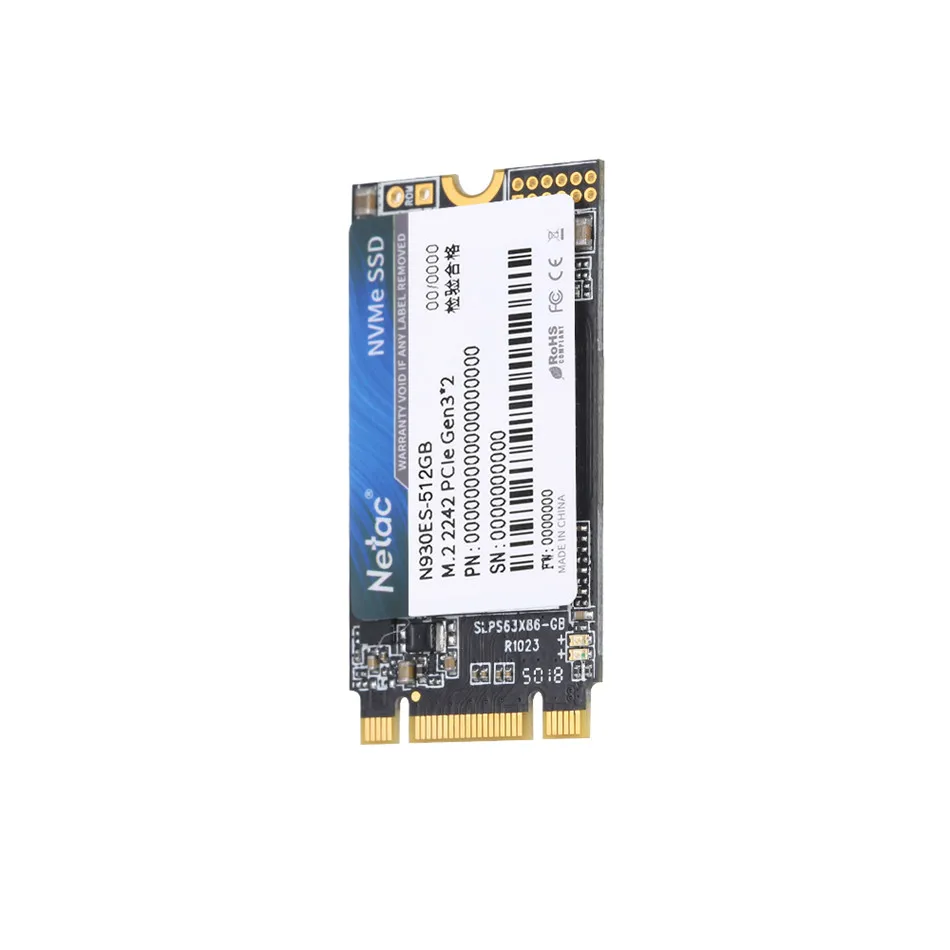 Netac M.2 SSD 2242 NVMe PCIe Gen3* 2 128 ГБ 256 ГБ 512 ГБ N930ES Внутренний твердотельный накопитель HDD для ноутбука настольный жесткий диск