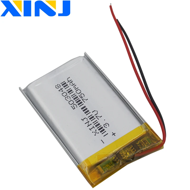 XINJ 3 7 V 750 mAh полимерная перезаряжаемая литий батарея 503048 для GPS музыкального