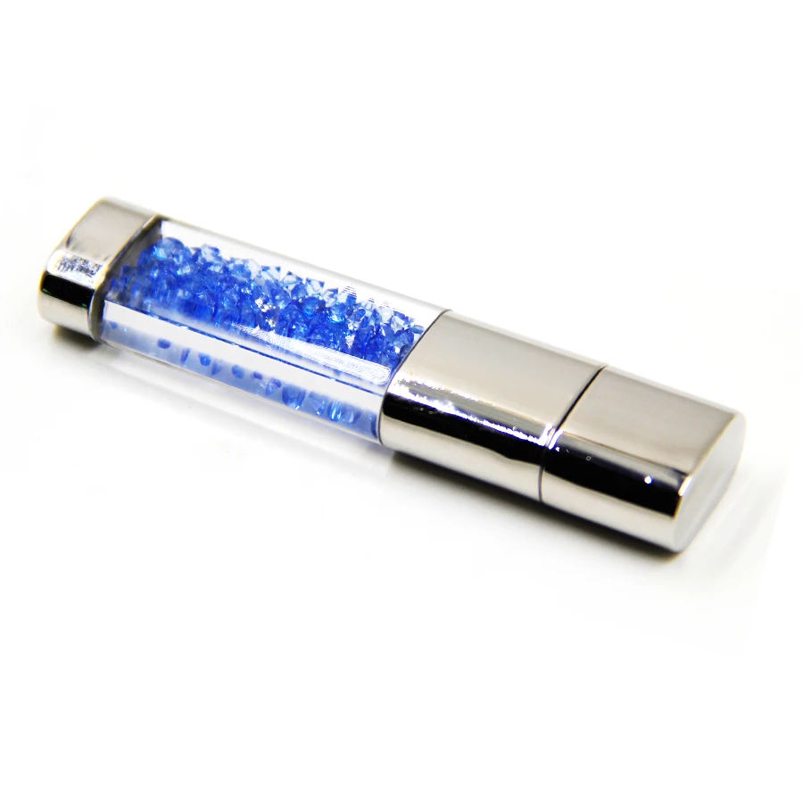 Красивый Кристальный флеш-накопитель 64GB Водонепроницаемый алмазный usb 32GB U диск