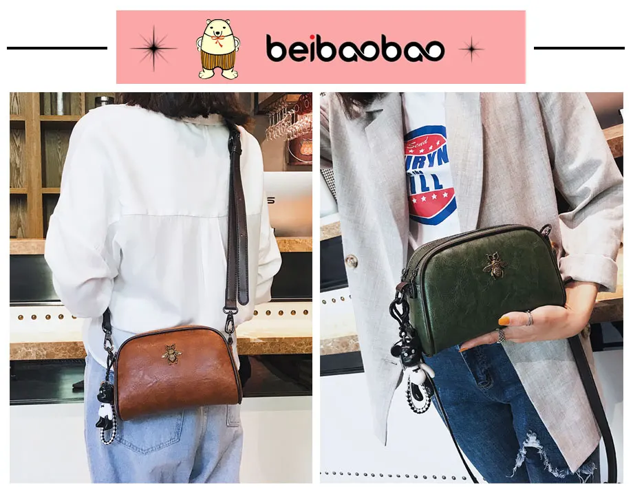 Beibaobao новые сумки женские сумки почтальон из искусственной кожи Модные сумки через плечо женские сумки через плечо Boston дизайнерские сумки