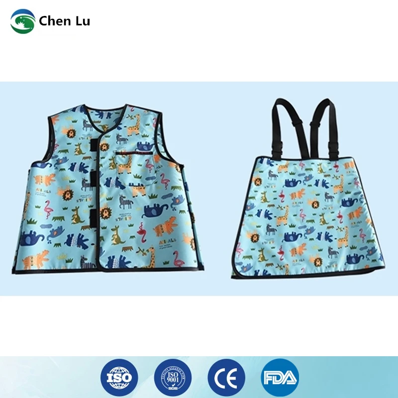 

Genuine hospital/laboratory gamma ray and x-ray protective overskirt radiological protection 0.5mmpb children lead apron set