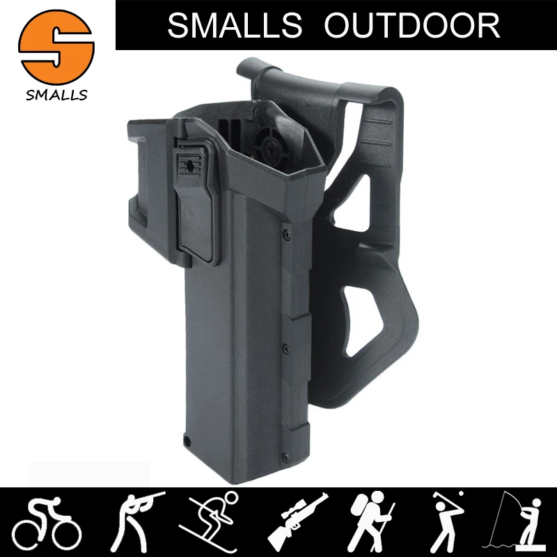 ar 15 airsoft hunting gun accessories G17 holster Movable Holsters for Glock series pistol Black | Спорт и развлечения