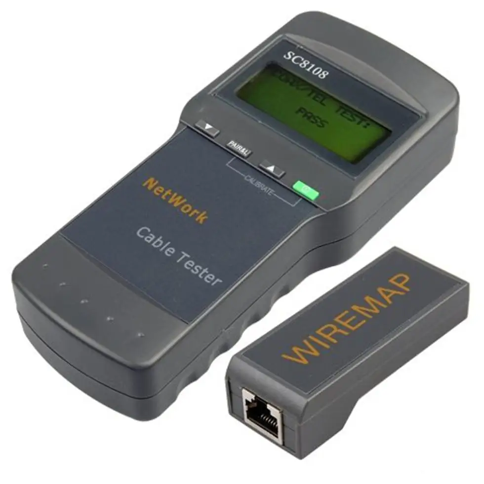 Free shipping!SC8108 CAT5 RJ45 Network LAN Length Cable Tester Meter |